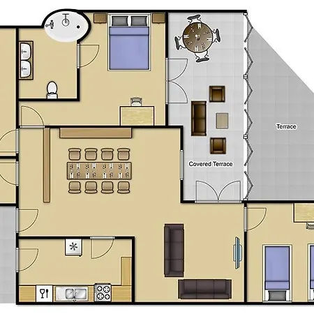 Willa Playa Blanca Sleeps 6 Pool Air Con Wifi